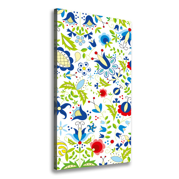 Foto leinwand vertikales Ethnisches Muster