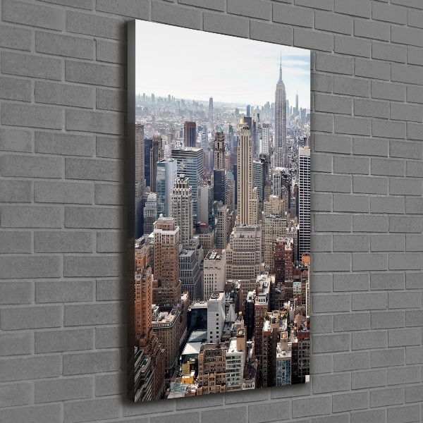 Wandbild vertikales New York