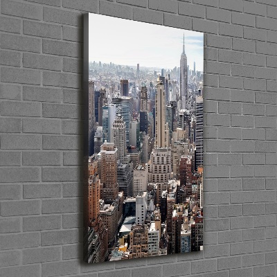 Wandbild vertikales New York