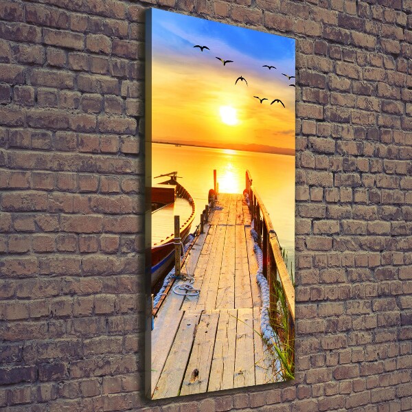 Foto leinwand vertikales See