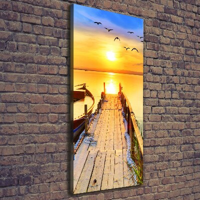 Foto leinwand vertikales See