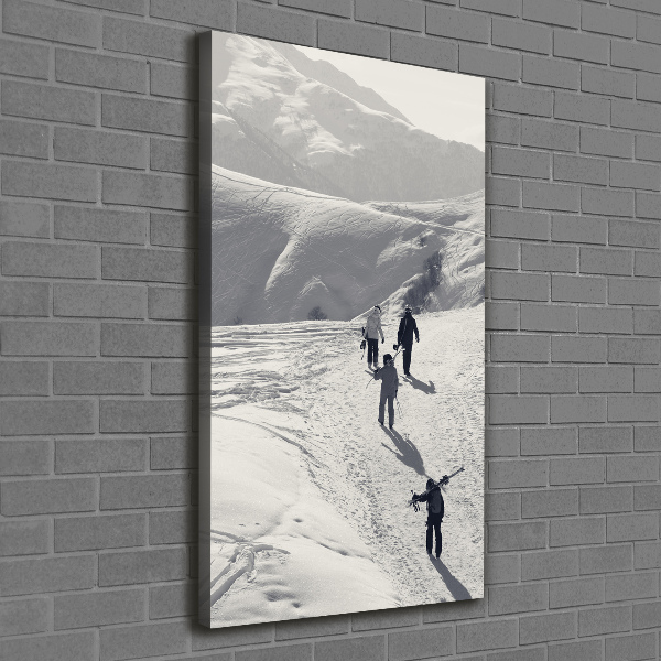 Foto auf leinwand vertikales Skifahrer
