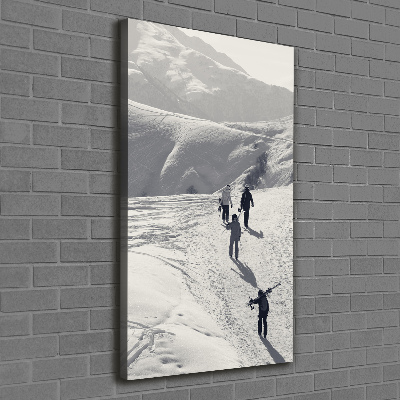 Foto auf leinwand vertikales Skifahrer