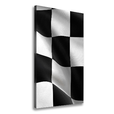 Wandbild vertikales Zielflagge