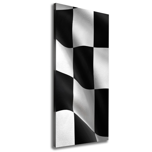 Wandbild vertikales Zielflagge