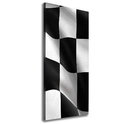 Wandbild vertikales Zielflagge