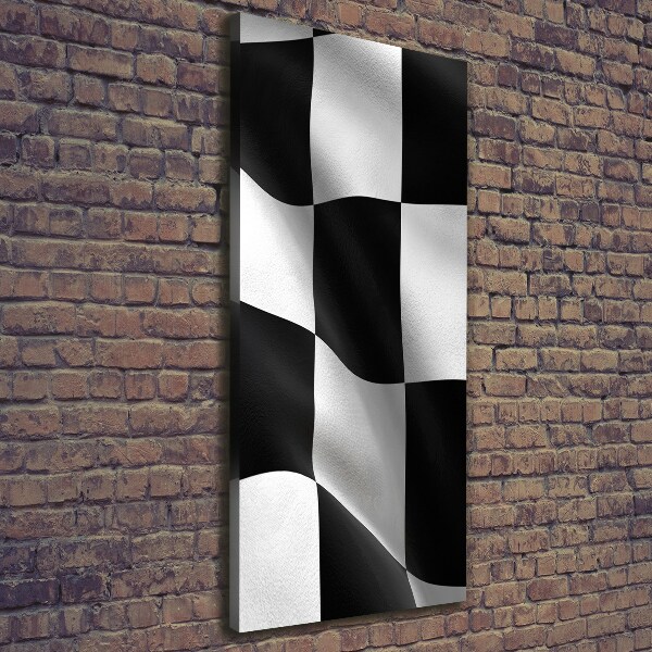 Wandbild vertikales Zielflagge