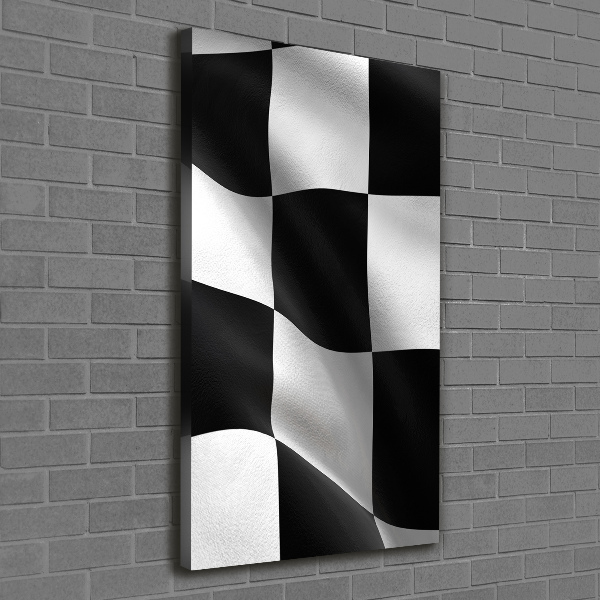 Wandbild vertikales Zielflagge