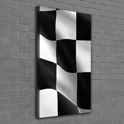 Wandbild vertikales Zielflagge