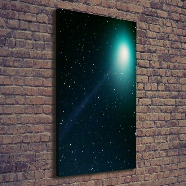 Foto leinwand vertikales Galaxis