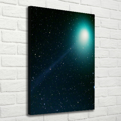 Foto leinwand vertikales Galaxis