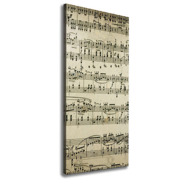 Wandbild vertikales Noten auf einem Stab