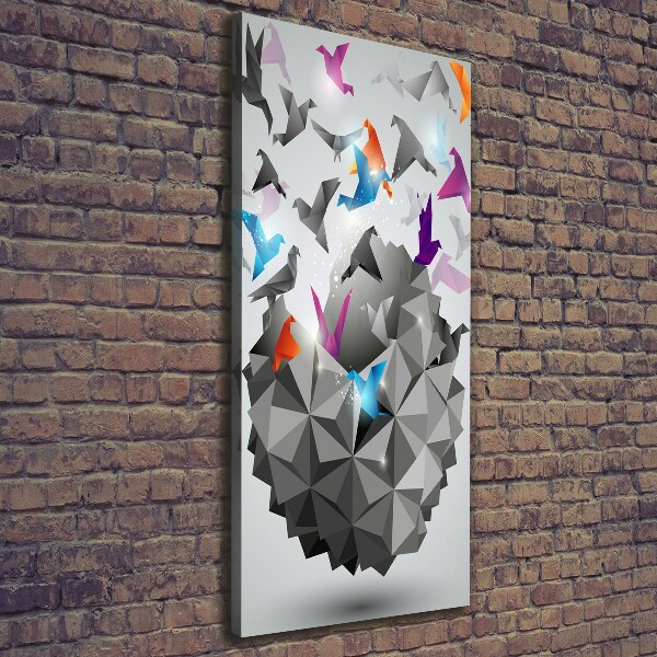 Foto leinwand vertikales Papierfreiheit