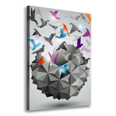 Foto leinwand vertikales Papierfreiheit