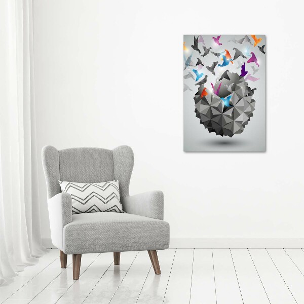 Foto leinwand vertikales Papierfreiheit