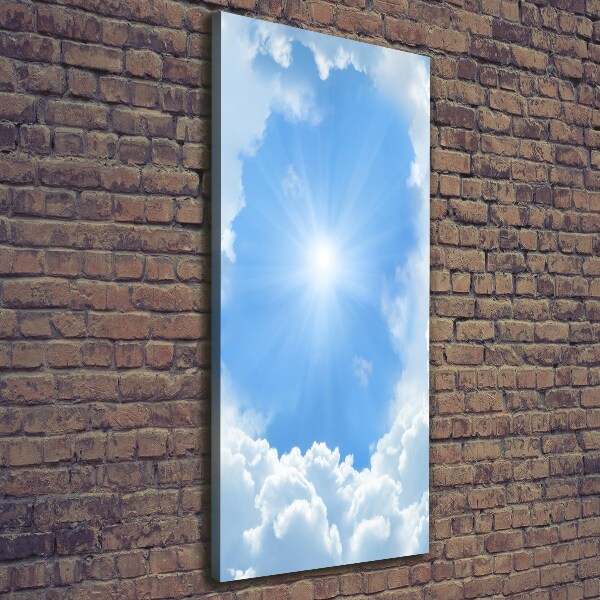Wandbild vertikales Wolken am Himmel