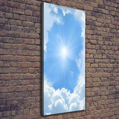Wandbild vertikales Wolken am Himmel