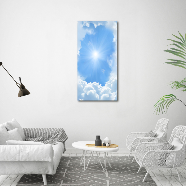 Wandbild vertikales Wolken am Himmel