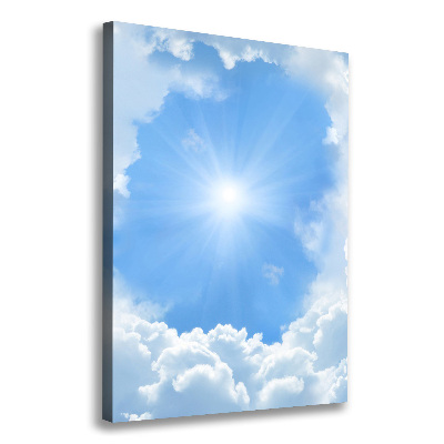 Wandbild vertikales Wolken am Himmel