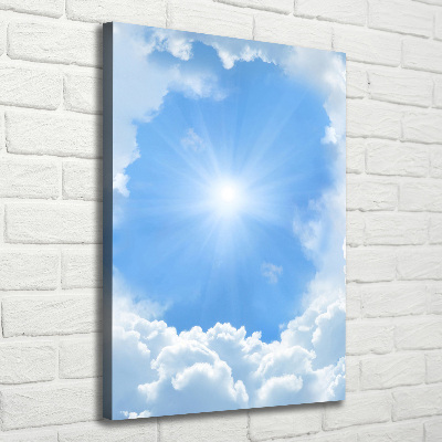 Wandbild vertikales Wolken am Himmel