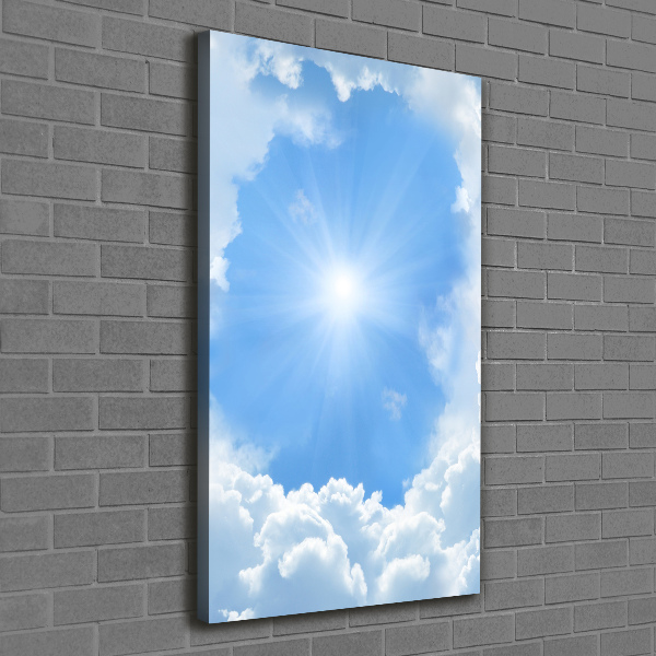 Wandbild vertikales Wolken am Himmel