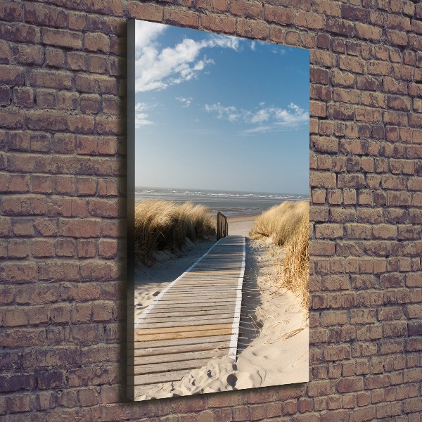 Foto leinwand vertikales Weg zum Strand