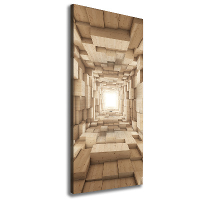 Wandbild vertikales Bunte Stoffe