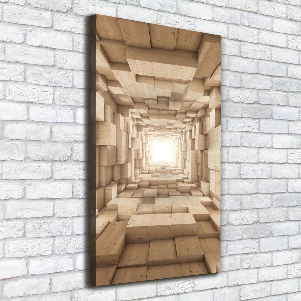 Wandbild vertikales Bunte Stoffe