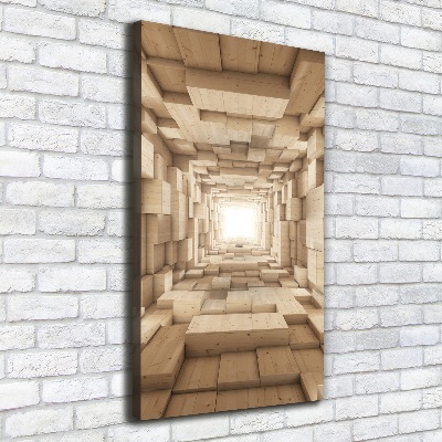 Wandbild vertikales Bunte Stoffe