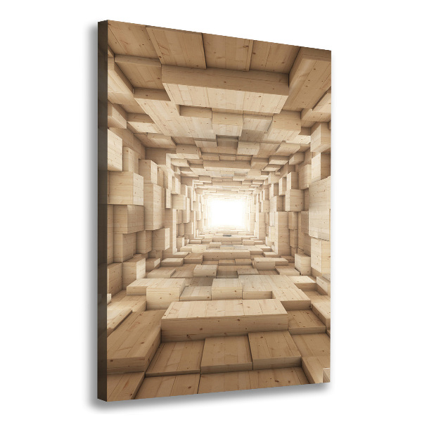 Wandbild vertikales Bunte Stoffe