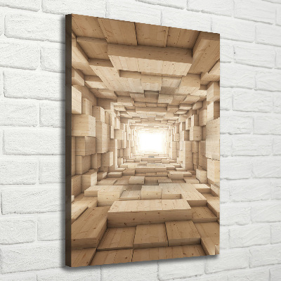 Wandbild vertikales Bunte Stoffe