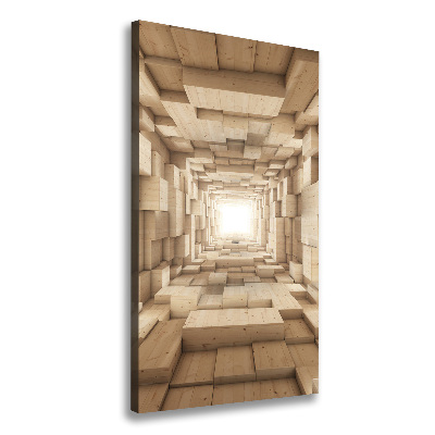 Wandbild vertikales Bunte Stoffe