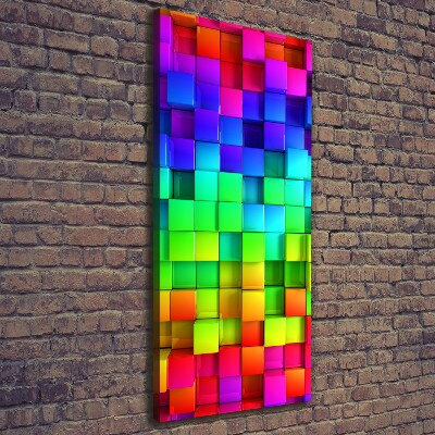 Wandbild vertikales Bunte Schachteln