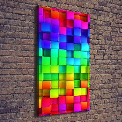 Wandbild vertikales Bunte Schachteln