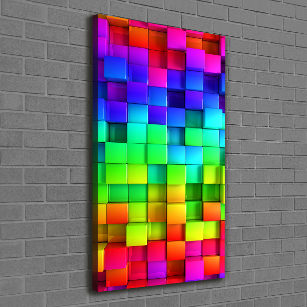 Wandbild vertikales Bunte Schachteln