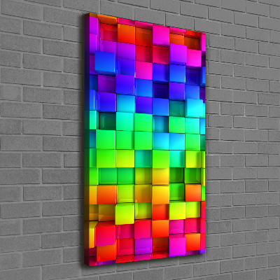 Wandbild vertikales Bunte Schachteln