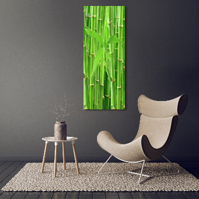 Foto auf leinwand vertikales Bambuswald