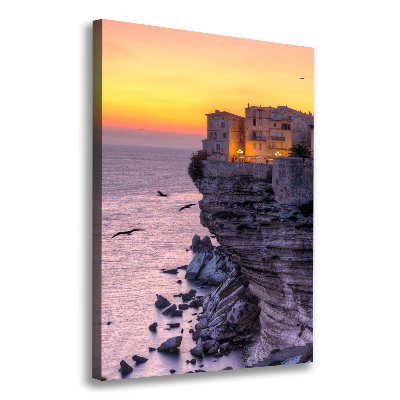 Wandbild vertikales Klippenhäuser