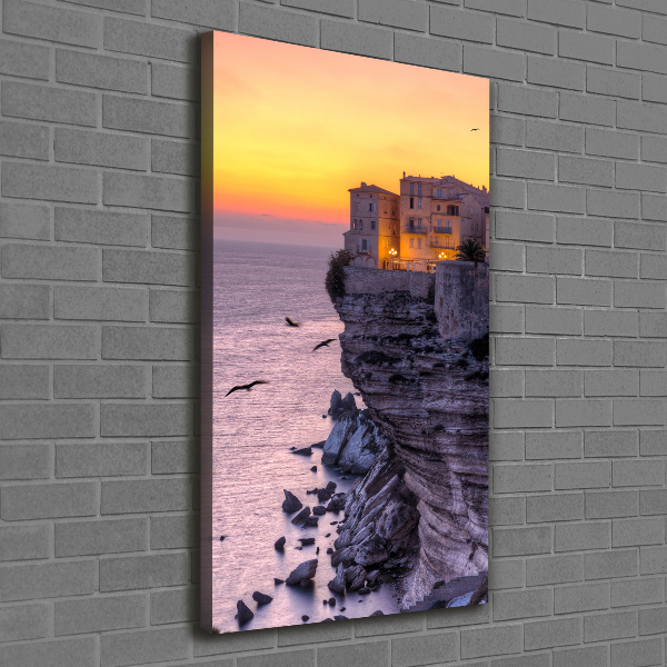 Wandbild vertikales Klippenhäuser