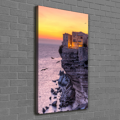 Wandbild vertikales Klippenhäuser