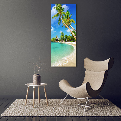 Foto leinwand vertikales Tropischer Strand