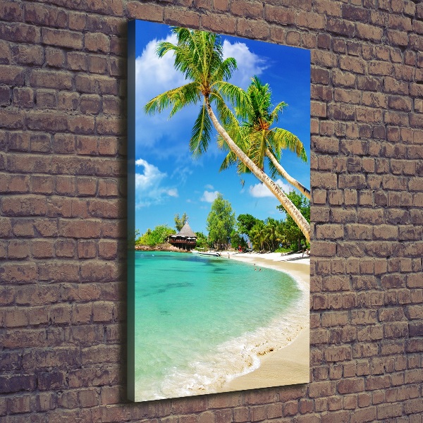 Foto leinwand vertikales Tropischer Strand
