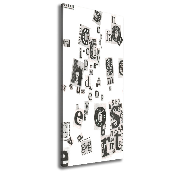 Foto auf leinwand vertikales Leserbriefe aus einer Zeitung