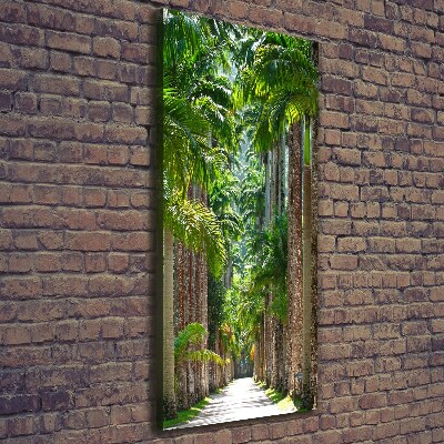 Foto leinwand vertikales Palmen