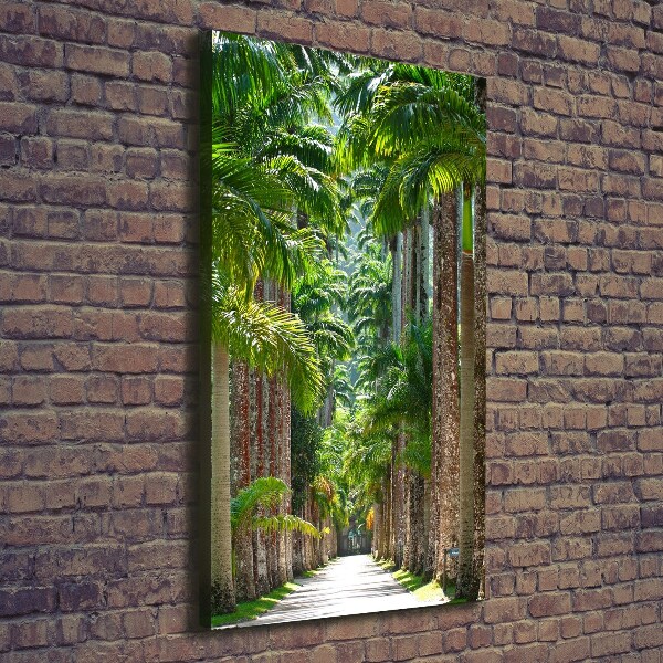 Foto leinwand vertikales Palmen