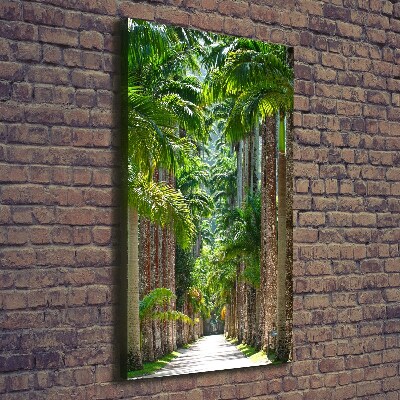 Foto leinwand vertikales Palmen