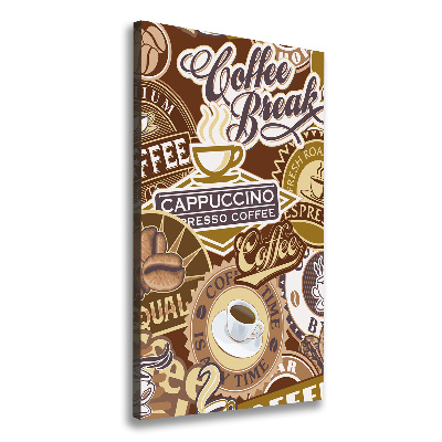 Wandbild vertikales Kaffeehaus