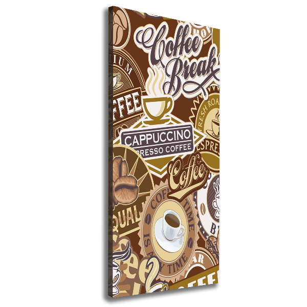 Wandbild vertikales Kaffeehaus