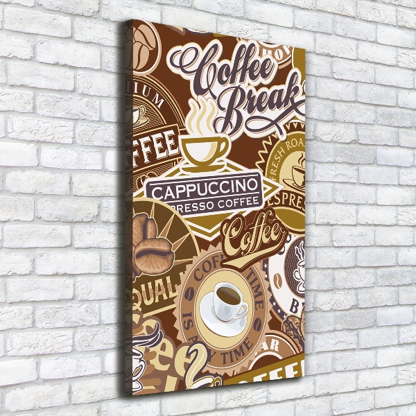 Wandbild vertikales Kaffeehaus