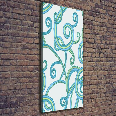 Foto auf leinwand vertikales Abstrakte Spiralen